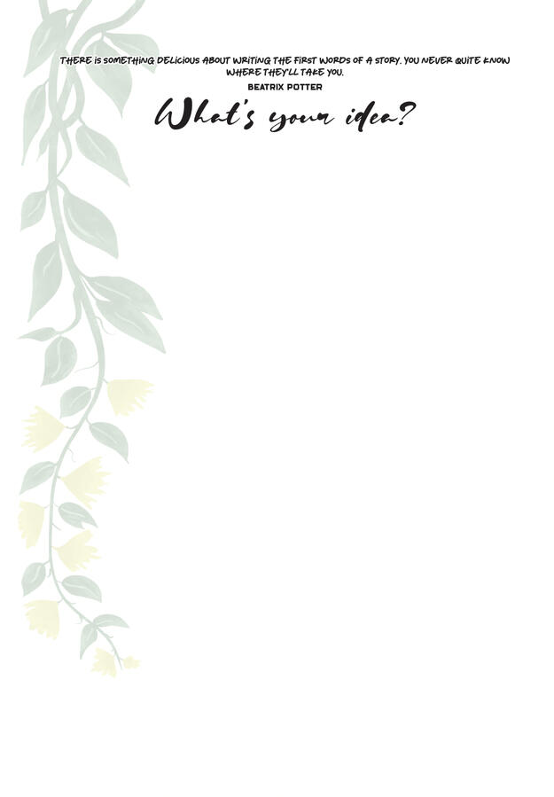 What's your idea? What's your idea?